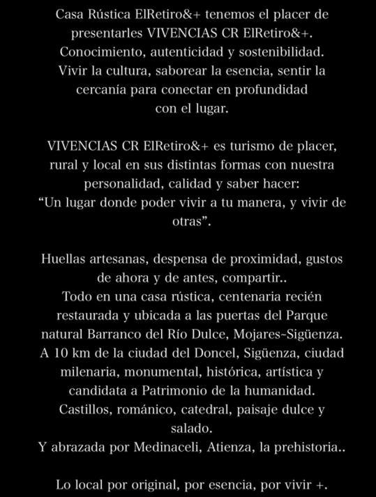 Vila El Retiro & Gastro Vivencias Siguenza Exteriér fotografie